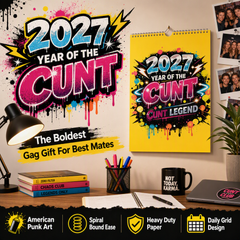 2027 Year of the Cunt Wall Calendar – Bold Graffiti Humor Calendar