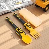 3-Piece Feeding Set with Spoon, Fork & Storage Case
