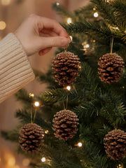 Natural Ready-to-Hang Pinecone Ornaments (Pack of 10 or 20)