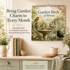 Garden Birds of Britain 2027 Wall Calendar