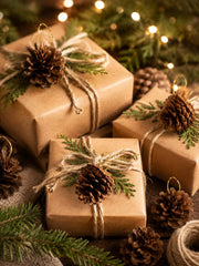 Natural Ready-to-Hang Pinecone Ornaments (Pack of 10 or 20)