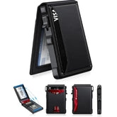 Summer Wins-Minimalist Men’s Slim Wallet: 9 - 13 Cards, Money Clip, ID Window. RFID - Blocking, Aluminum Bifold Pop - Up,summerwins,father'sdaygifts