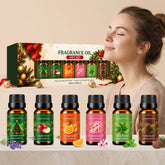 πChristmas Fragrance Essential Oil Gift Set π6βScent Collection Home Aroma Gift Idea