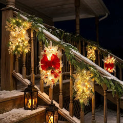 45 cm Hanging Christmas Wreath (LED Option)