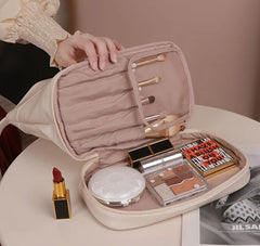 Large capacity travel jewelry cosmetic bag