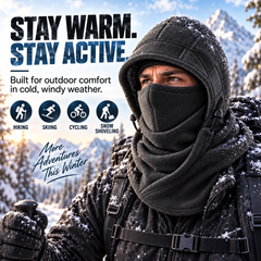 Fleece Balaclava Hood – Full Face & Neck Winter Protection for Outdoor Adventures