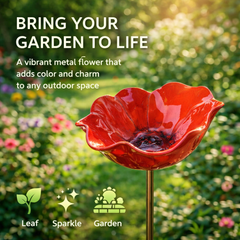 Handmade Metal Flower Garden Stake