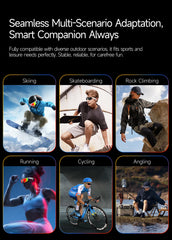 W640 AI Smart Glasses Camera WiFi Outdoor Bicycle Driving Running Sport Sunglasses Camera Glasses