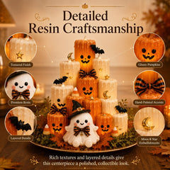 Halloween Pumpkin Candle Holder Decoration