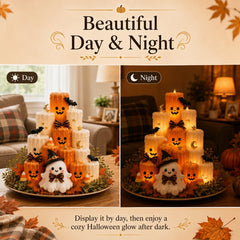 Halloween Pumpkin Candle Holder Decoration