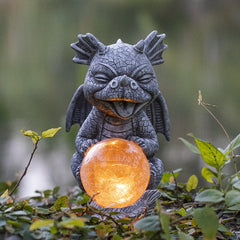 Dinosaur Solar Light – Playful Sculpture by Day, Warm Guardian by Night | A Garden Fairytale