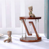 Tensegrity Wooden Display Stand Anti-Gravity Suspension Rack Tabletop Jewelry Aroma Candle Storage Decor Ornament