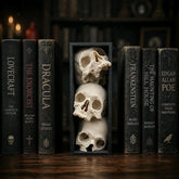 Pile of Skulls Book nook Turn an Empty Shelf Into a Dark Masterpiece