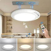 Rechargeable ceiling light with motion sensor and remote