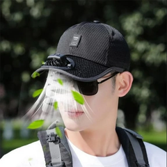 2026 New Ultralight UV Protection Baseball Cap with Solar Fan