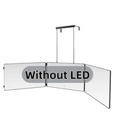 Adjustable LED Light 3 Way Mirror, Portable Trifold Mirror for Shaving, Grooming, Hair Styling, Dye Hair, Makeup, Braiding, 360 Degree Mirror