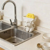 Eco PLA Golden Calf Yuanbao Sponge Holder, Self-Draining Kitchen Sink Storage Decor, Lucky Housewarming Gift