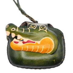 Genuine Handmade Leather Alligator Wristlet / Coin Purse / Wallet /change purse