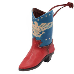 Genuine Handmade Leather Cowboy Boot Home decor /American eagle/Western Design/Decoration/Rodeo gift/Ornament