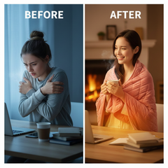 Cozy Fast-Heating Electric Shawl|Instant Warmth Wherever You Go