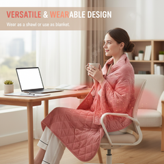 Cozy Fast-Heating Electric Shawl|Instant Warmth Wherever You Go