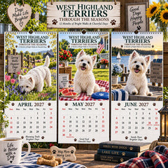 West Highland Terriers 2027 Calendar – Adorable Westie Photography, Spiral-Bound & Gift-Ready