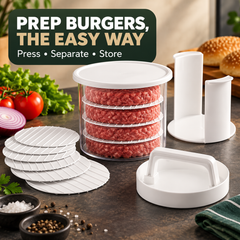 Burger Patty Press & Storage Set | Prep, Stack & Chill