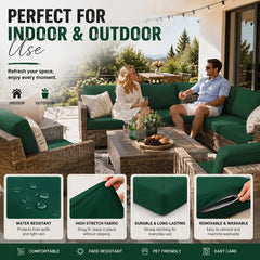 Stretch Sofa Cushion Covers Set (4 / 8 / 12 PCS)