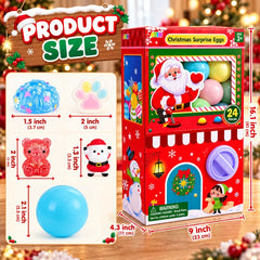 🎄 Christmas Surprise Egg Vending Machine – 24 Mystery Surprises for Kids