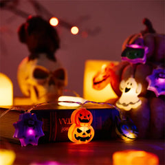 Halloween String Lights Decorations 9.8FT Cute Ghost String Lights 20 LED Halloween Lights Battery Operated (Not Included) Cute Booday Lights 2025 Home Indoor Decor