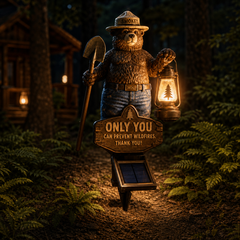 Smokey Bear Solar Garden Stake Light