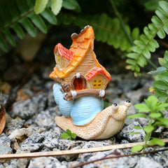 Mini Resin Snail Figurines for Succulent Moss Micro Landscape Decor