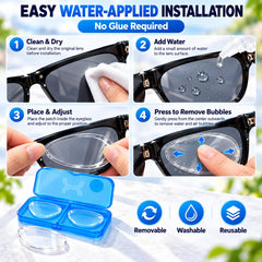 Stick-On Vision Lenses – Reusable No-Glue SPH Inserts for Glasses