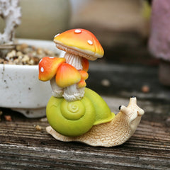 Mini Resin Snail Figurines for Succulent Moss Micro Landscape Decor