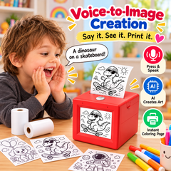 AI Voice-Activated Mini Sticker Printer – Smart & Portable Printing