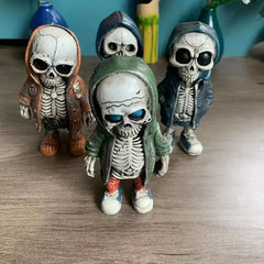 Spooky Halloween Skeleton Dolls, 2pcs Home Decor Sculptures, Decorative Piece, Perfect for Atmosphere Decorations and Ornaments, Ideal for Halloween Celebrations, Figurines