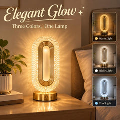 Rechargeable Luxury Crystal LED Night Light Lamp