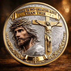 Resurrection Coin Replica, Collectible Religious Memorial Coin for Christians, Church History Souvenir and Easter Gift, Religious Collectibles