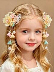 Hanfu Hair Accessories for Girls: Tassels, Traditional Chinese Style Hair Clips, Princess-Style Hair Ornaments