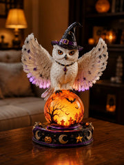 Halloween Raven Crystal Ball Lighted Decor