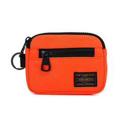 Small Casual Men's Coin Purse Canvas Zipper Short Wallet Retro Key Holder Money Bag
