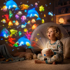 2-in-1 children's night light and projector
