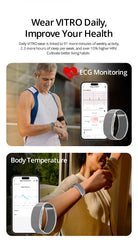 VALDUS VITRO Screenless Health Activity Smart Band Fitness Tracker Band Bracelet Heart Rate Tracker Wristband Blood Bracelet
