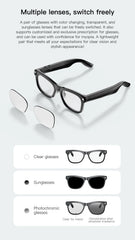 2026 New 800W HD Camera AI Translation Smart Sunglasses Photo & Video Recording for Men Women VIS02 Smart Glasses