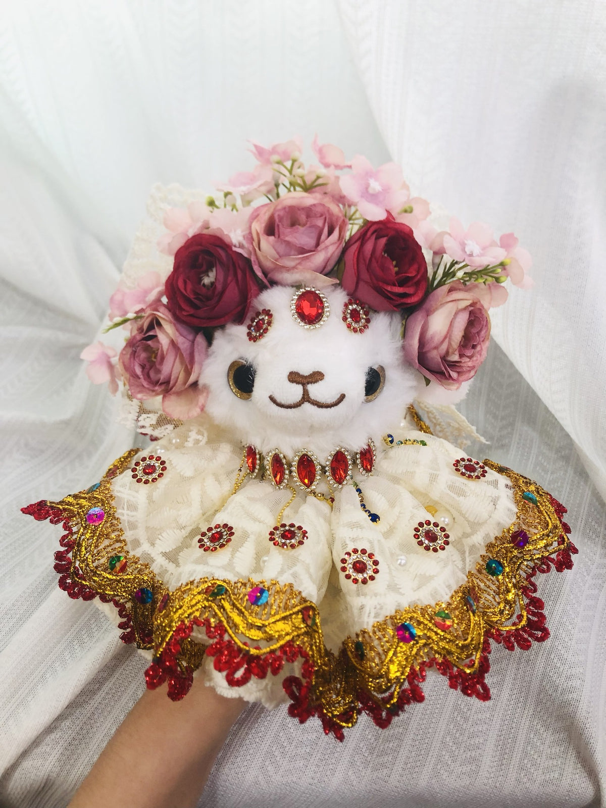 Soft Fluffy Sheep Pendant Bag Decor Gift for Girls