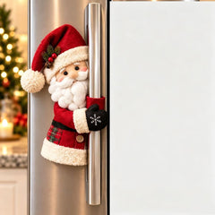 Christmas Door Handle Covers – Santa & Snowman Plush Door Knob Decorations