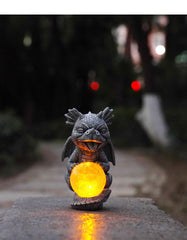 Dinosaur Solar Light – Playful Sculpture by Day, Warm Guardian by Night | A Garden Fairytale