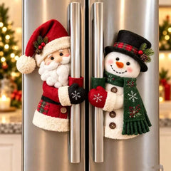 Christmas Door Handle Covers – Santa & Snowman Plush Door Knob Decorations