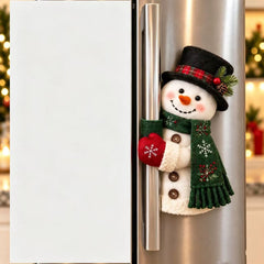 Christmas Door Handle Covers – Santa & Snowman Plush Door Knob Decorations