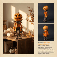 Halloween Pumpkin Man Figurine/Decoration